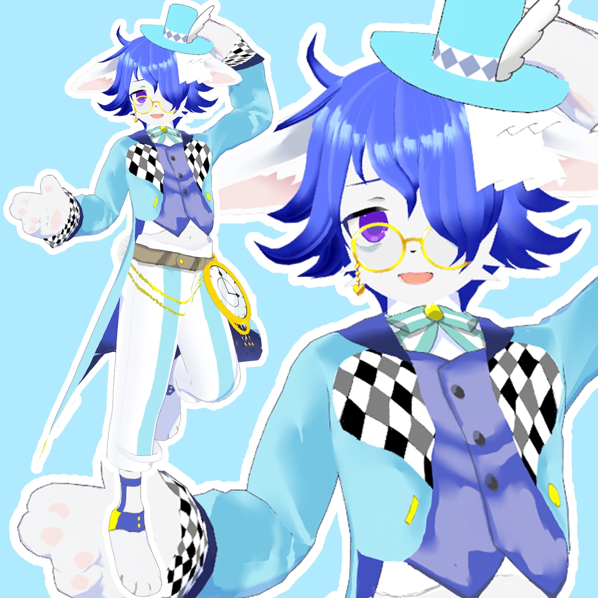 割引★商用・グッズ可！オリジナル3Dモデル作ります Vtuber活動やゲーム配信、VRChat等に！お着替え可能 イメージ6
