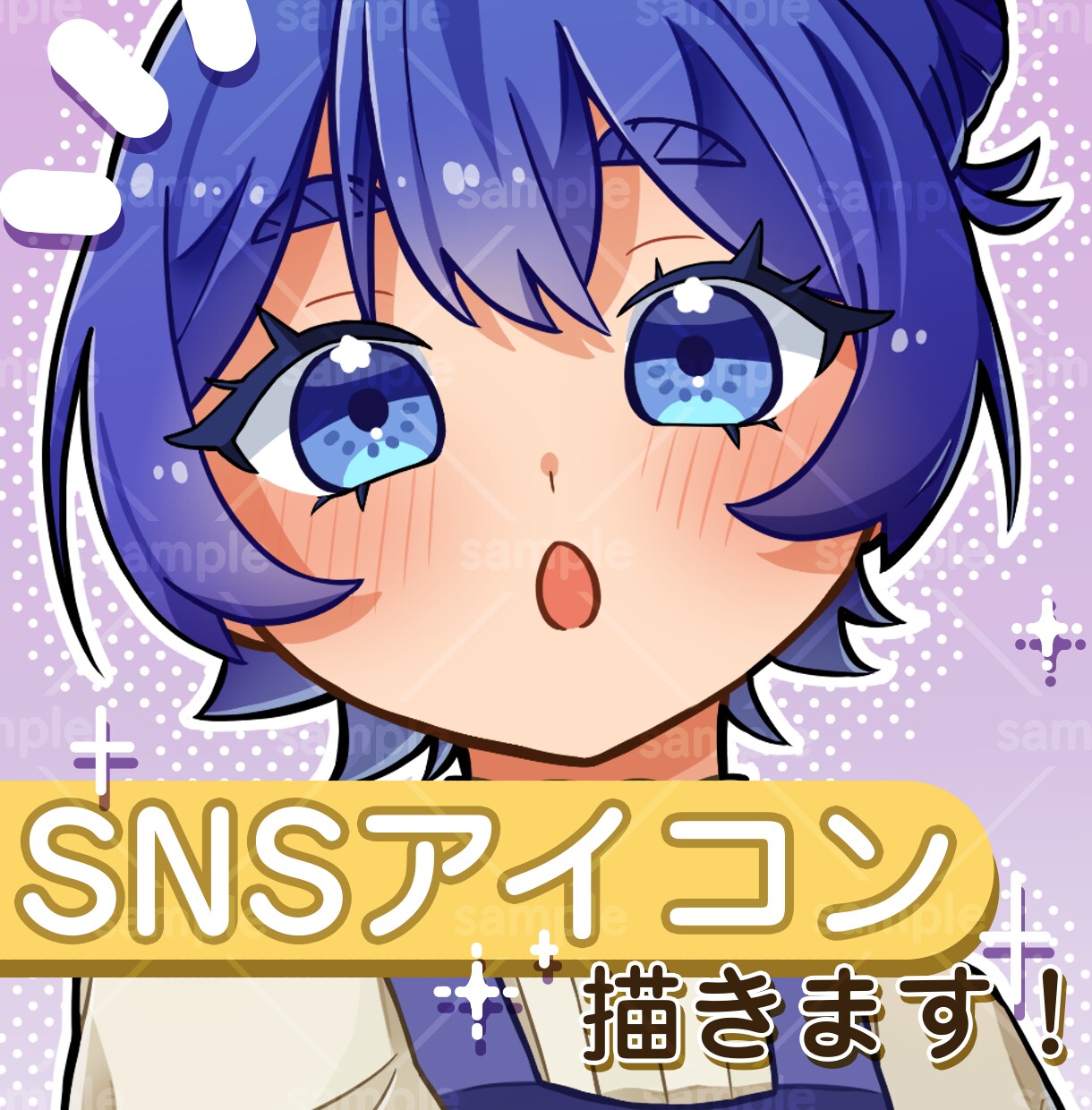 商用利用OK！オリキャラのアイコン制作承ります ざっくりしたイメージでOK！キャラデザからでも承ります！ イメージ1