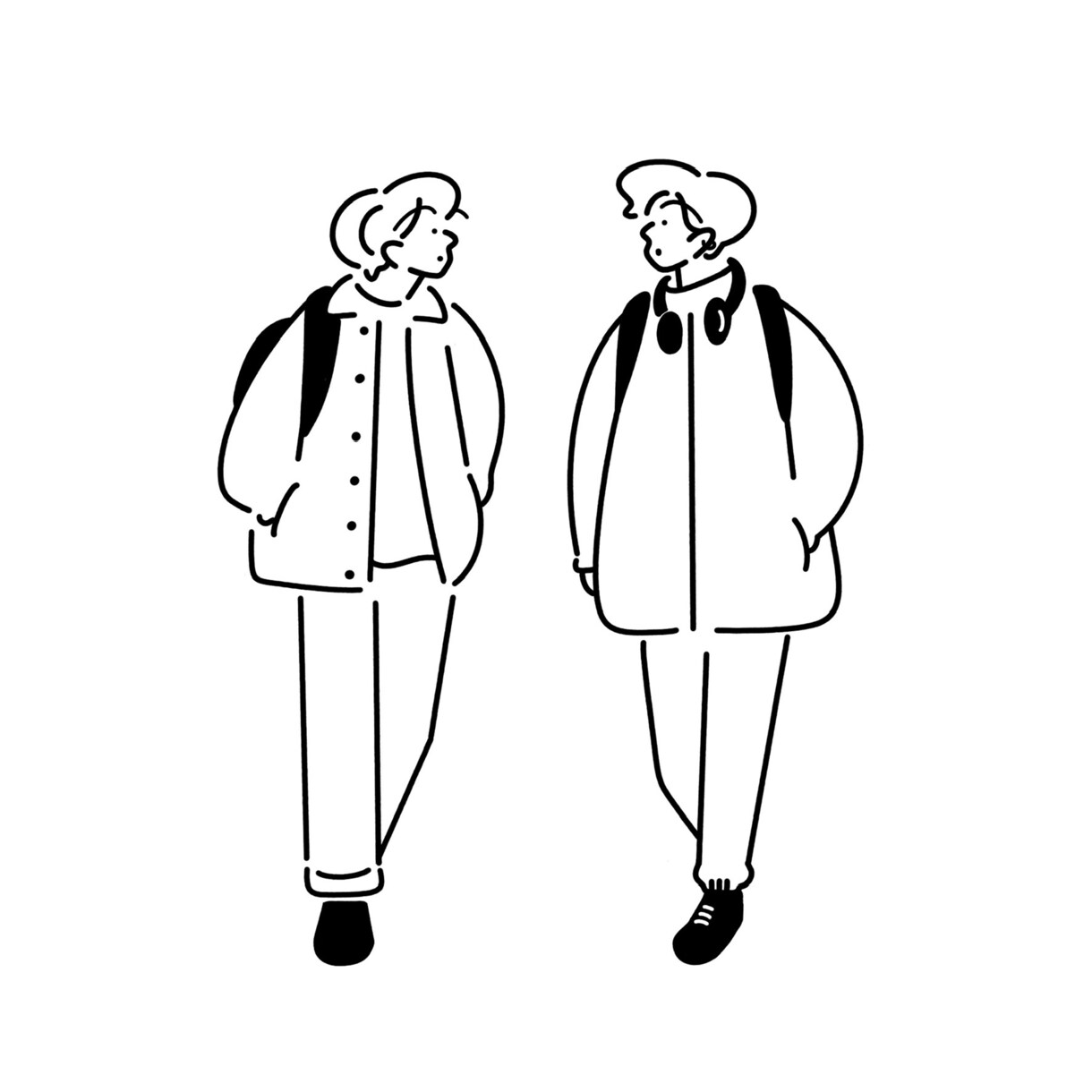 即対応◎シンプルでかわいい線画のイラスト作成します （カラーも○）お気に入りの写真をイラストとして残しませんか？ イメージ9