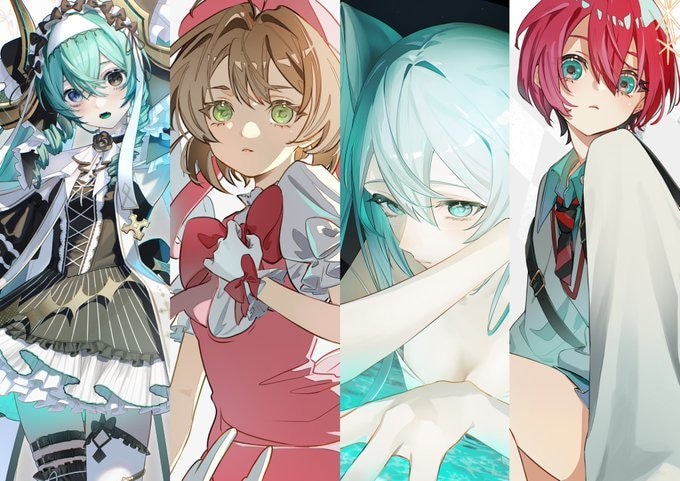 キャラクターイラスト、1枚絵制作します キャラクターデザイン込み、新衣装なども対応可能です。 イメージ1