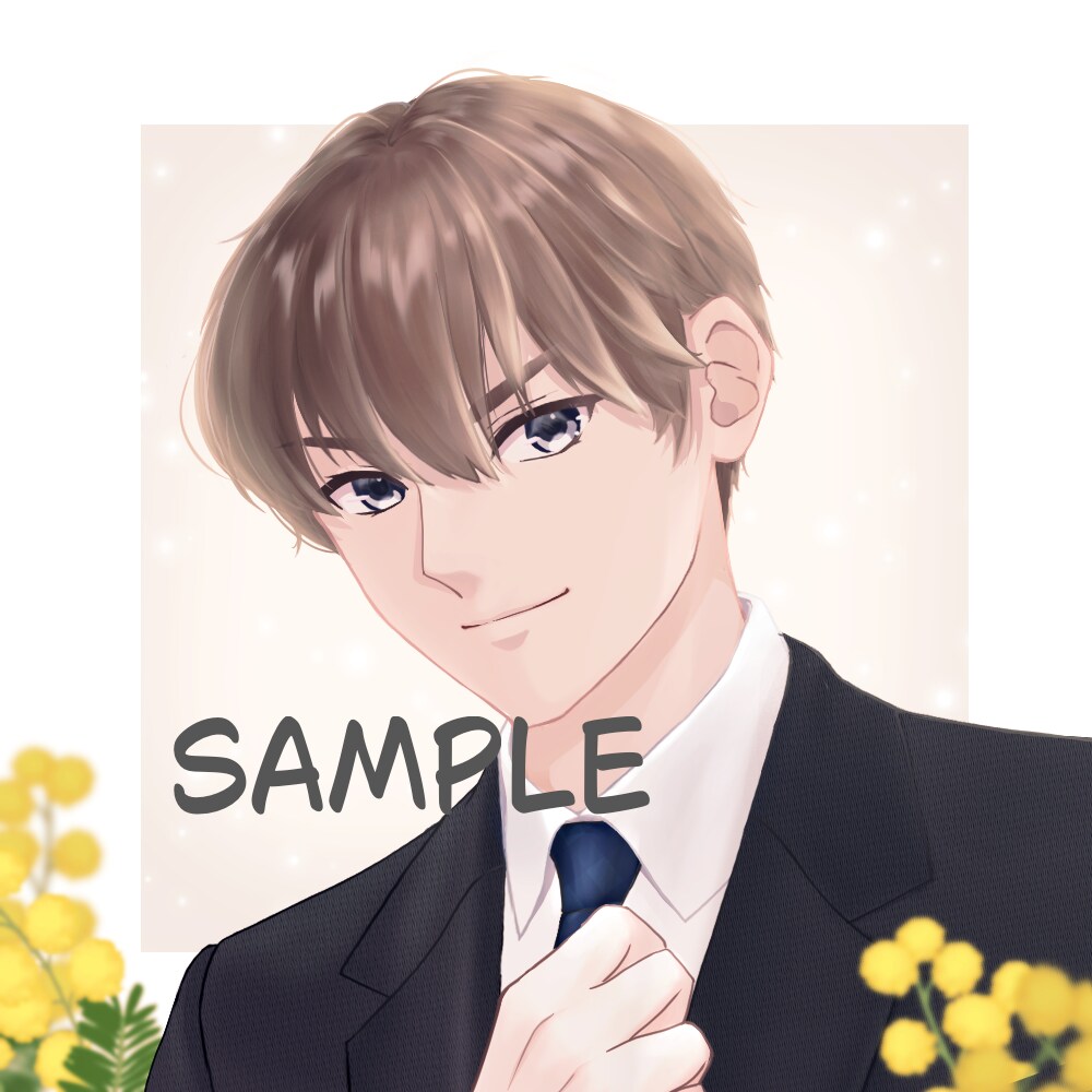 綺麗め柔らかい雰囲気のイラスト♪お描きします アイコン♪SNS♪ココナラ♪YouTube♪サムネ♪ブログ♪ イメージ1