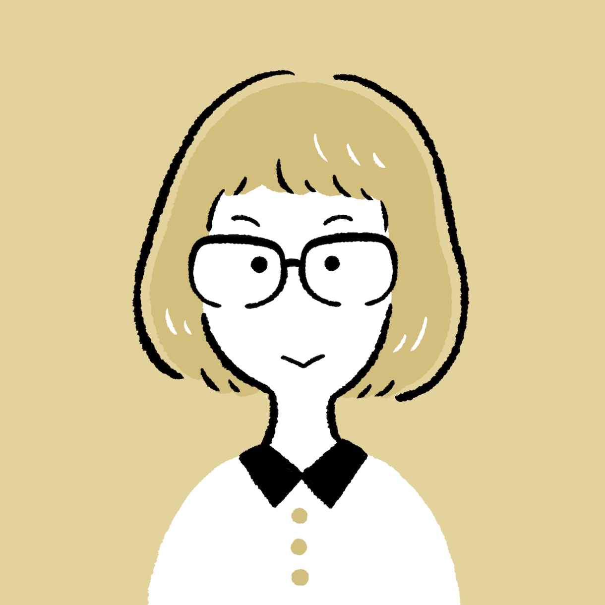 ブログSNS用｜シンプルなゆるかわアイコン描きます 商用OK！温かく優しいイメージが伝わるゆるイラストです イメージ6