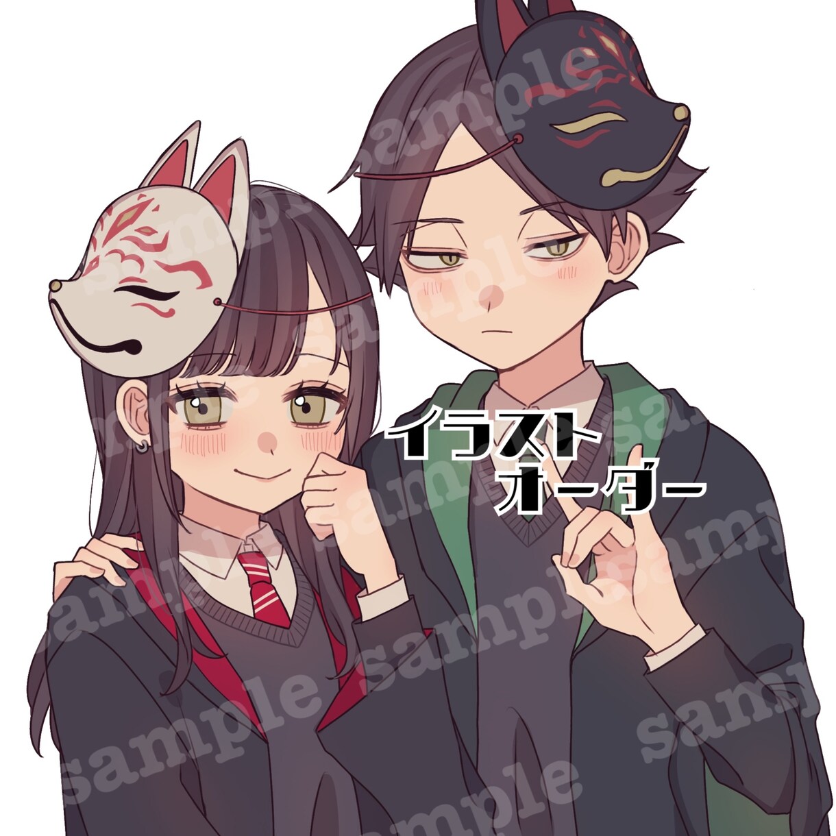 イラストオーダー•夢絵受け付けます 夢絵　夢イラ　夢女子　オリキャラ　アイコン イメージ2
