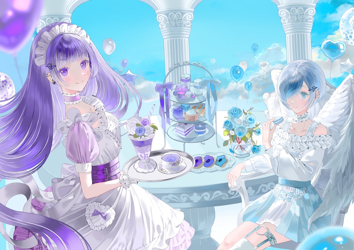 先着5枠限定価格 YouTubeサムネなど描きます 透明感ある美麗イラストならお任せ下さい！ イメージ3