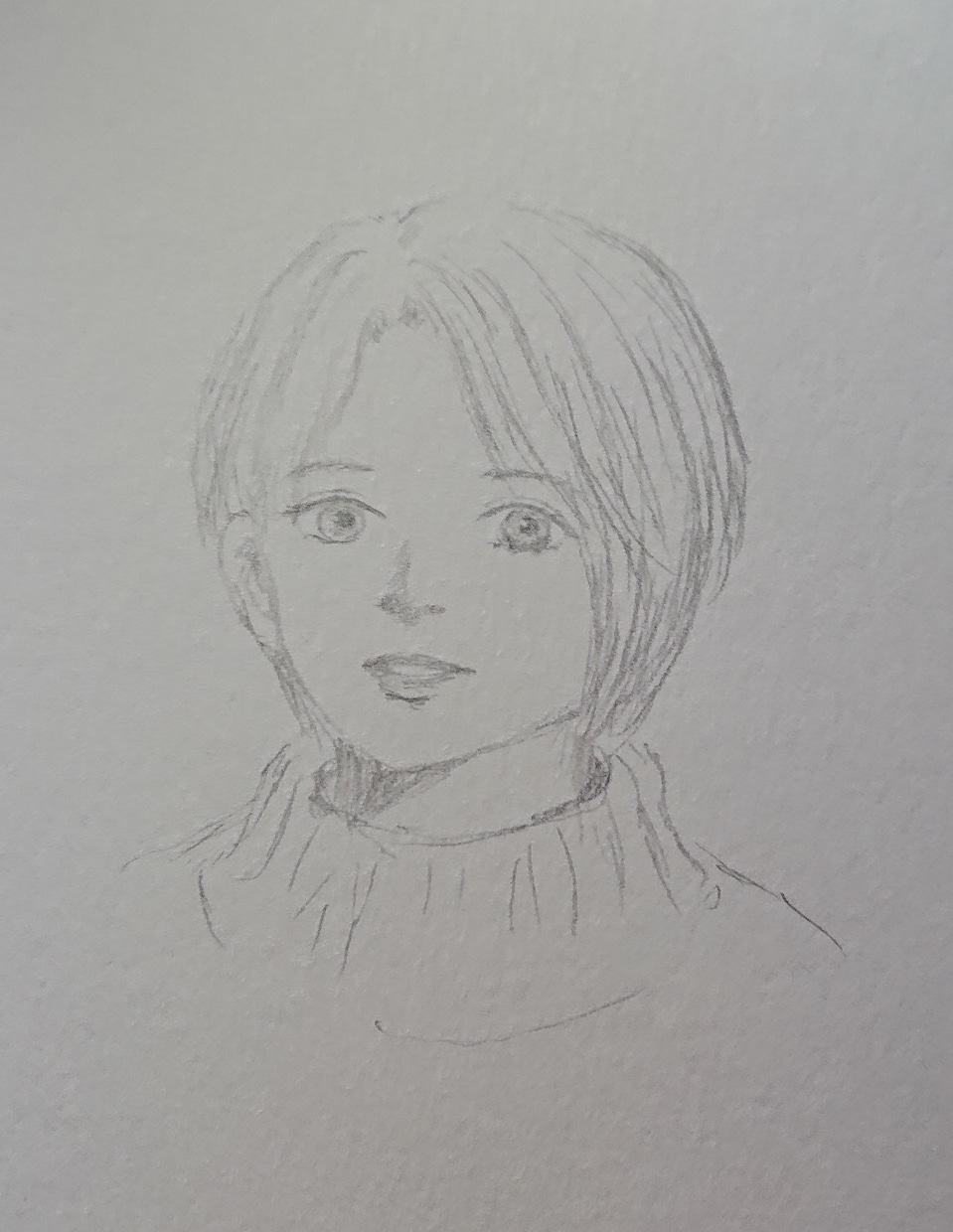 ハガキサイズで似顔絵描きます。ます 鉛筆で優しい雰囲気の似顔絵を描きます。 イメージ1