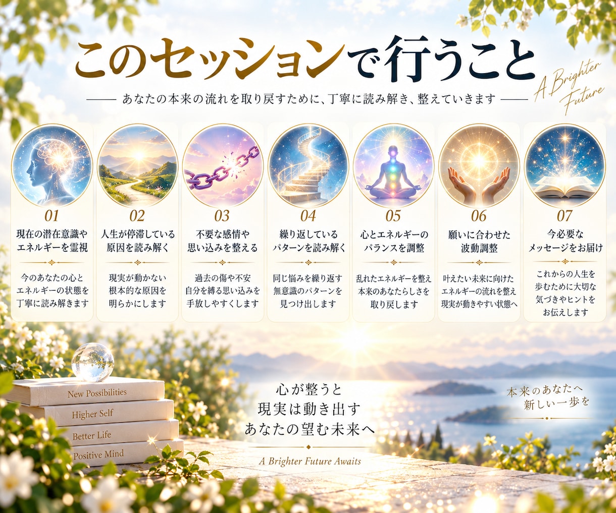 人生がうまくいかない・願いが叶わない状態を整えます 恋愛・仕事・お金など繰り返す停滞の原因を霊視し望む未来へ イメージ2