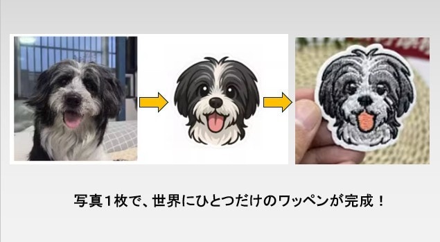 オリジナル刺繍ワッペンを製作します お客様がデザインされたイラストをワッペンを製作いたします。 イメージ3
