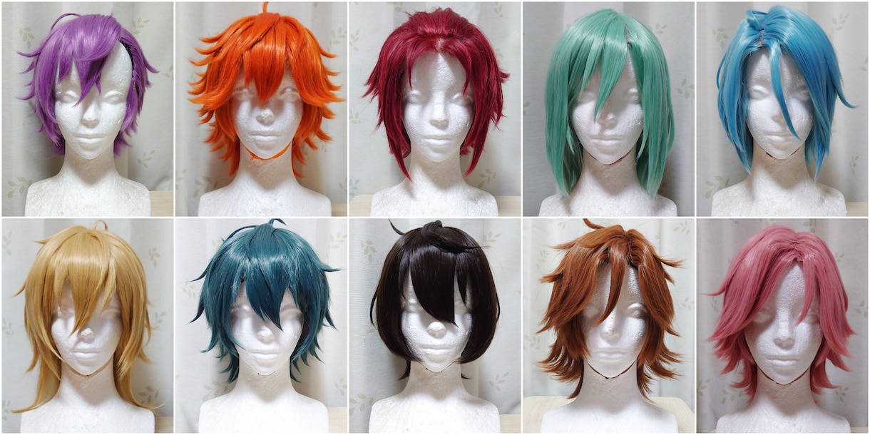 ウィッグオーダー承ります ヘアアイロンと一般的なヘアワックスでの製作【４月納期受付中】 イメージ2