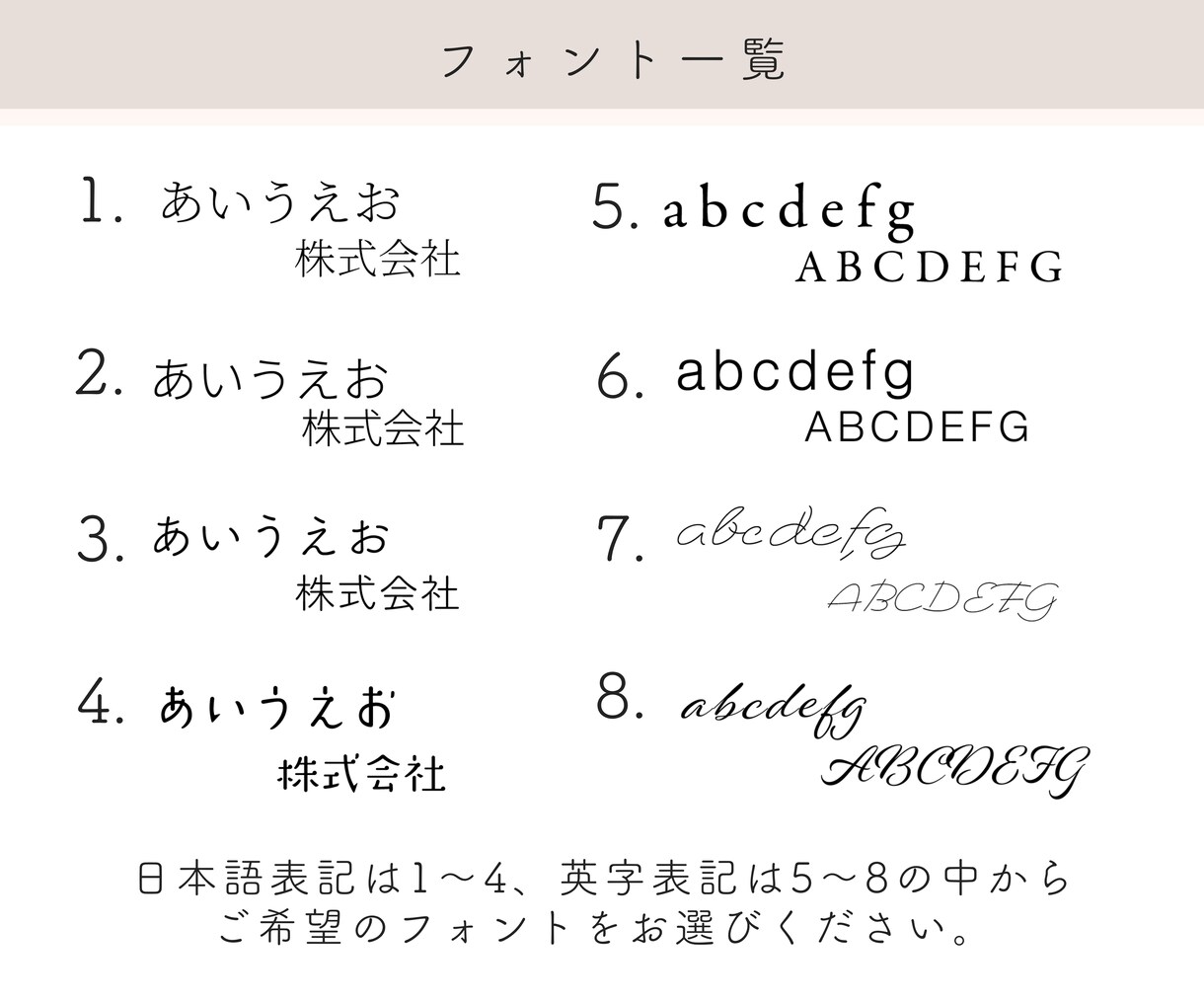 01. セミオーダーシンプル名刺作成いたします フォントと配置を選ぶだけ簡単名刺作成。印刷・配送まで承ります イメージ8
