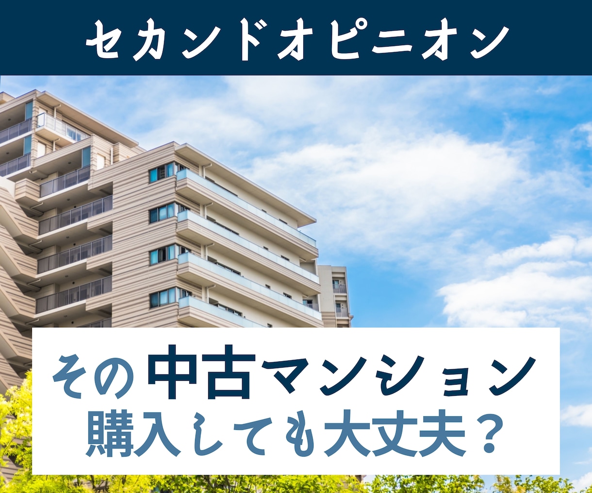 その中古マンション購入していいかどうか診断します 不動産会社から紹介された物件のセカンドオピニオン診断 イメージ1