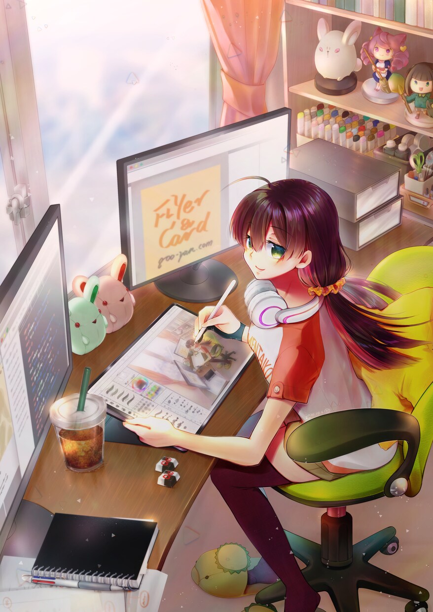 ヘッダーやサムネ用のキャラクターイラスト描きます 動画の挿絵・サムネイルや同人誌の表紙・挿絵にどうぞ！ イメージ3