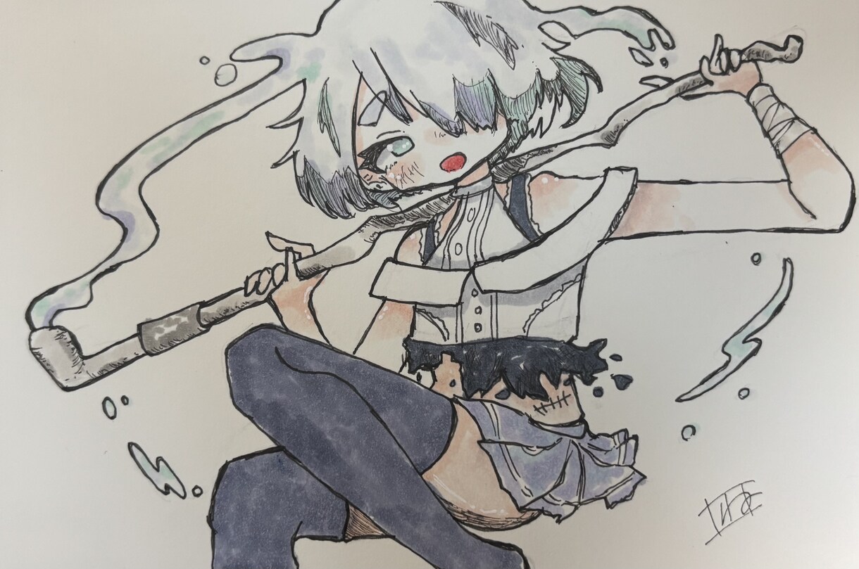 MVなどの1枚絵をアナログで描きます 私とぜひ一緒に作品作りませんか？ イメージ3