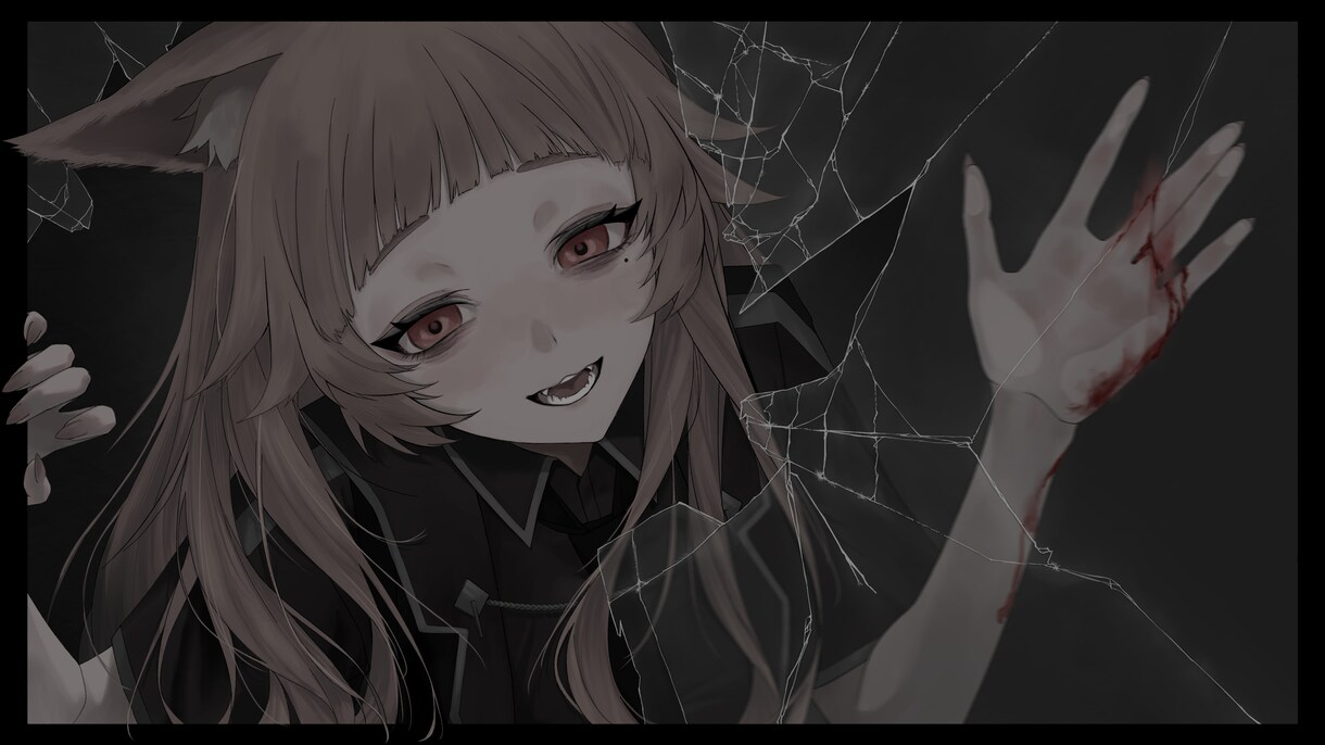 不穏な空気を纏ったイラストお描きします 世界観を重視した一枚絵/サムネイル/アイコンなどに イメージ5