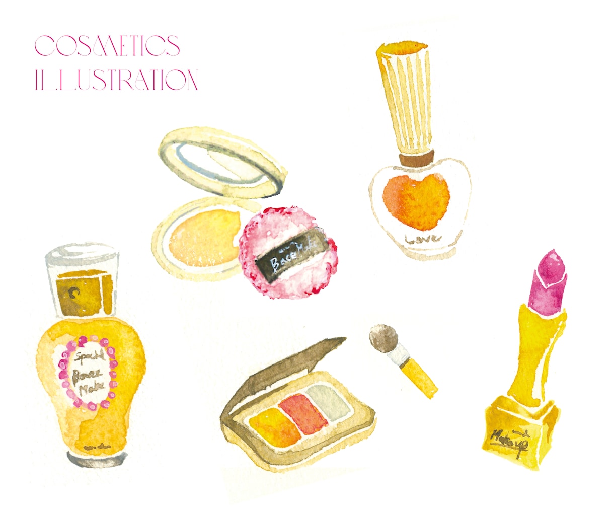 百貨店掲載★コスメや食品、動物水彩イラスト描きます アイコンや挿絵、素材パーツに最適なナチュラルかわいいイラスト イメージ5