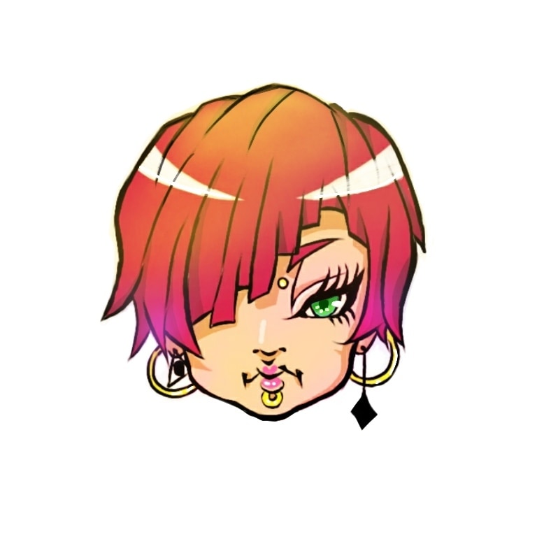かっこいい顔のイラスト描きます アイコンなどに使える顔のみのイラストです イメージ1