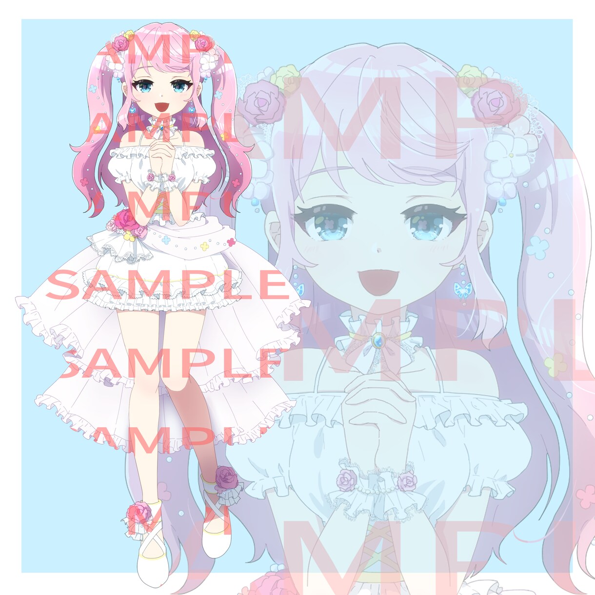IRIAM用立ち絵制作します アニメ絵、メリハリのあるかわいいイラスト！ イメージ4