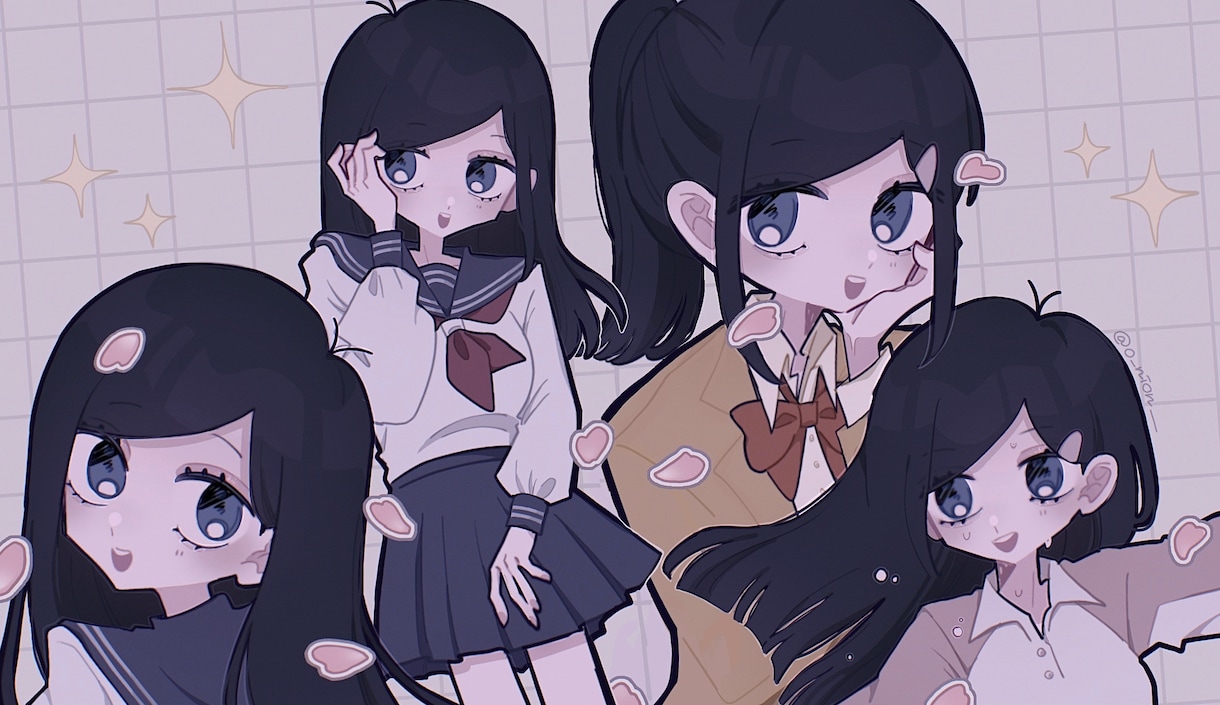 可愛いイラスト制作いたします 個性的で目を惹く！可愛くて少し仄暗いイラストを描きます！ イメージ10