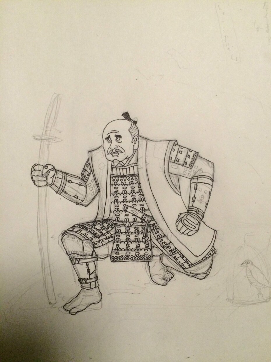 甲冑着せて似顔絵描きます ●全身を描写。●甲冑のデザインは応相談。 イメージ6