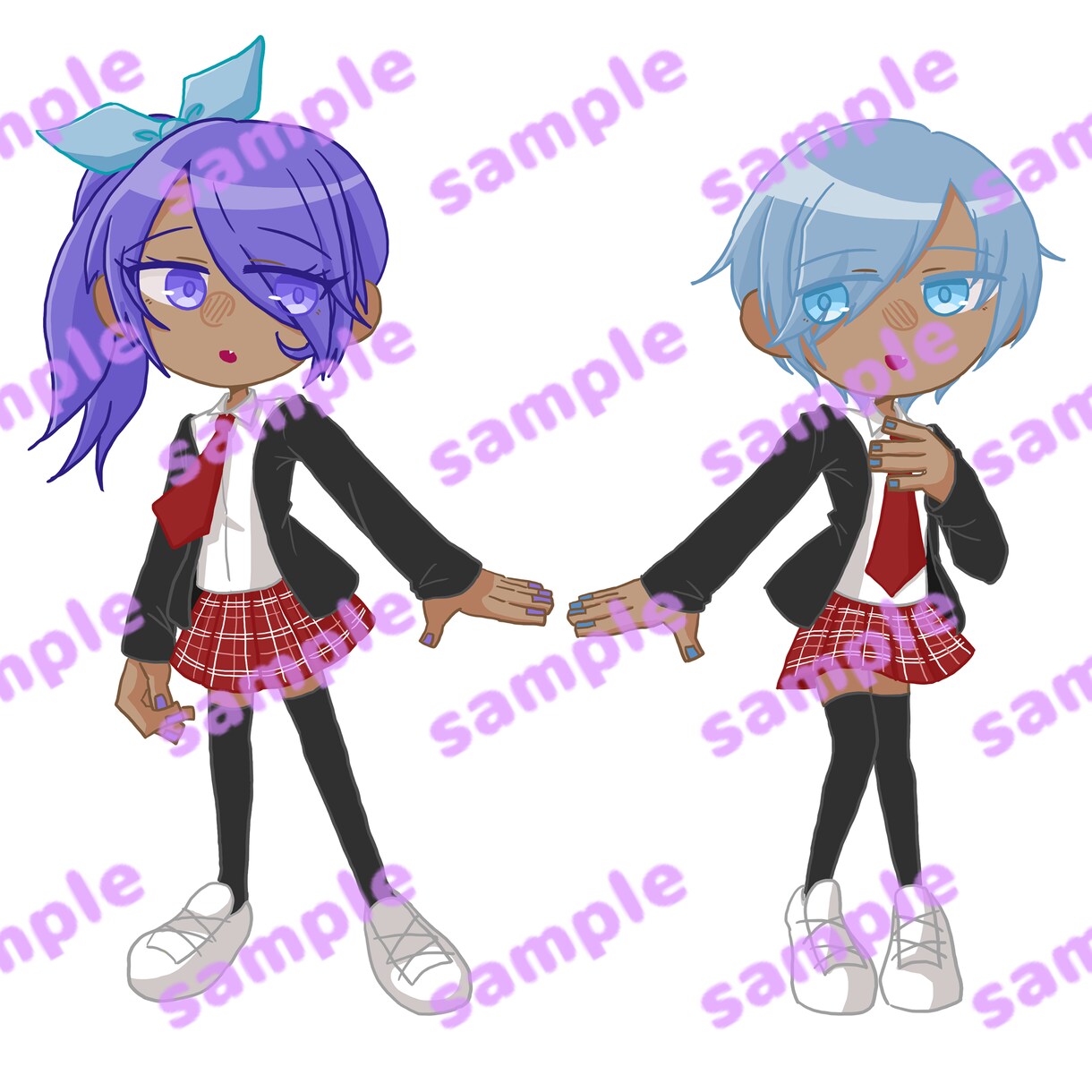 SDデフォルメイラスト作成いたします グッズや配信のサムネイルなどに！ イメージ2