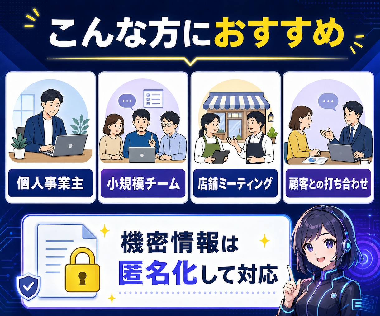 会議メモをAI議事録テンプレに整えます 完成議事録＋再利用テンプレを5日以内で納品 イメージ5