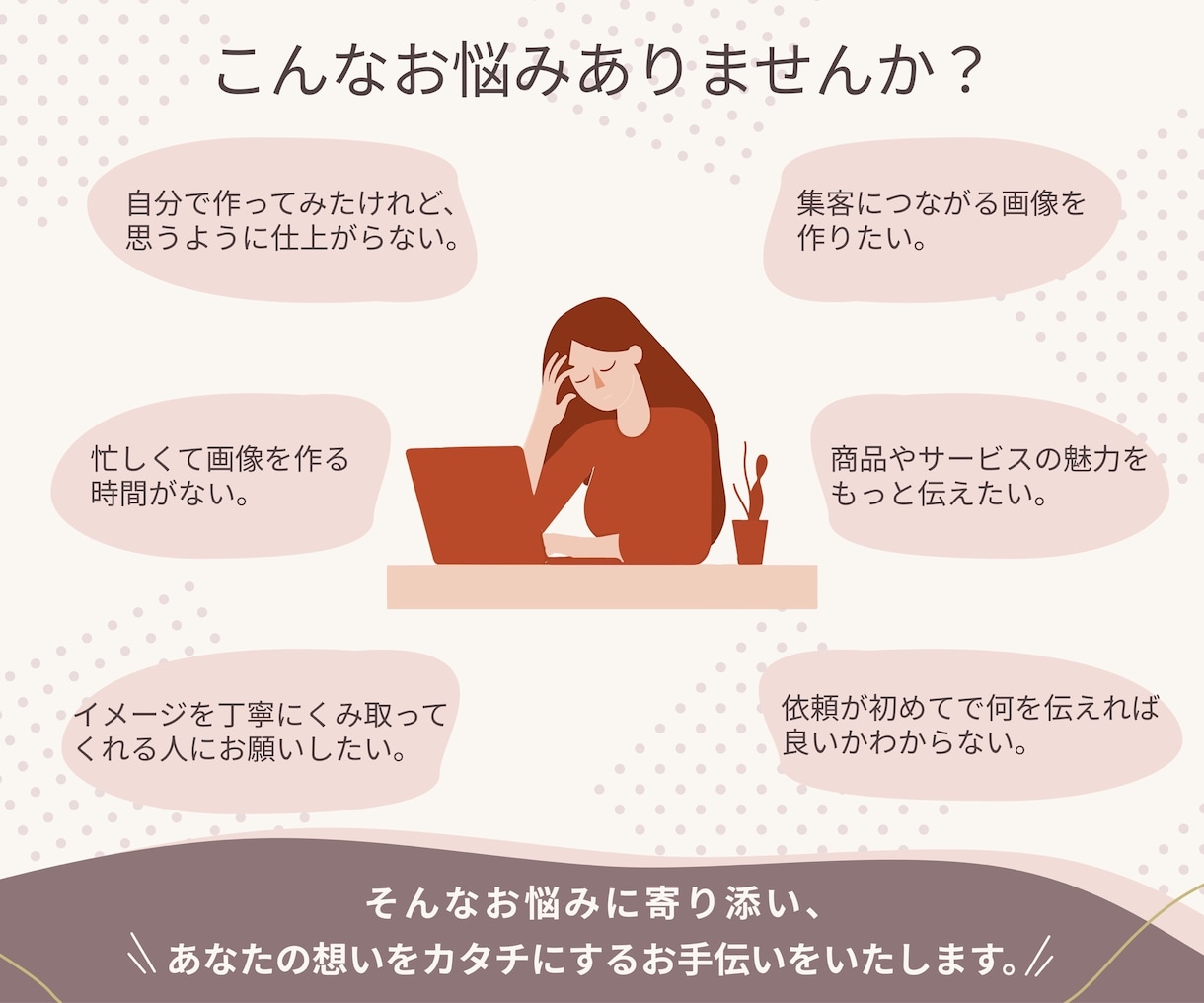 修正無制限！想いが伝わるバナーを制作しますます 現役看護師による丁寧なヒアリングをもとに制作いたします。 イメージ2