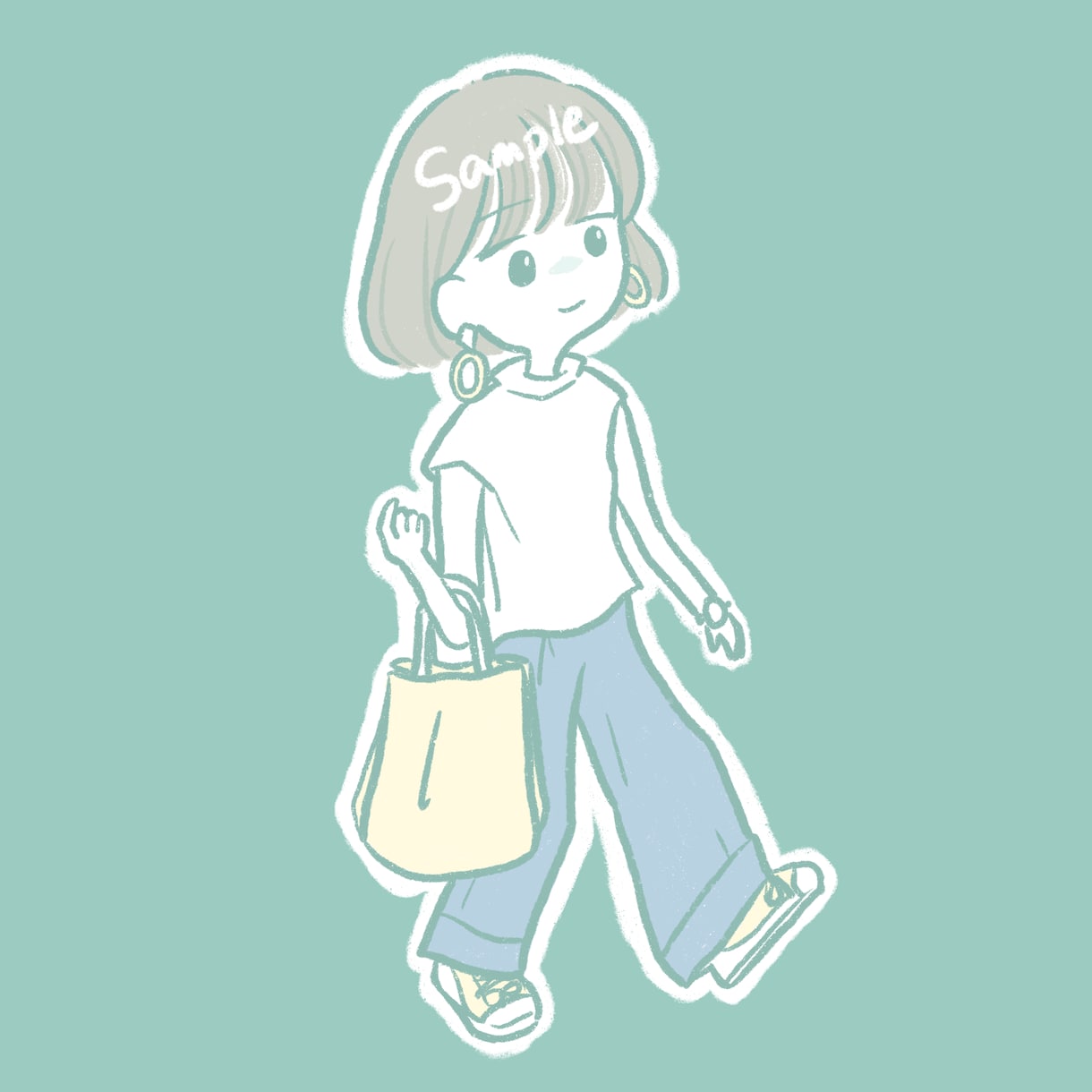 ゆるく優しめのイラスト描きます シンプルなSNSアイコンやカットイラストなどをお探しの方に イメージ6