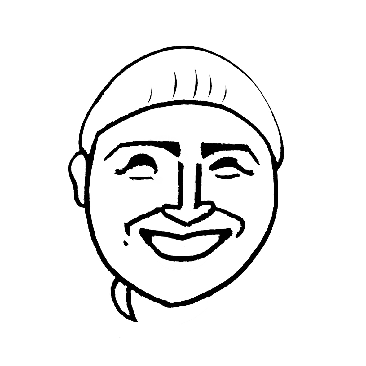 シンプルなモノクロ線画似顔絵をお描きします SNSのプロフィールアイコンに最適！名刺にもどうぞ。 イメージ9
