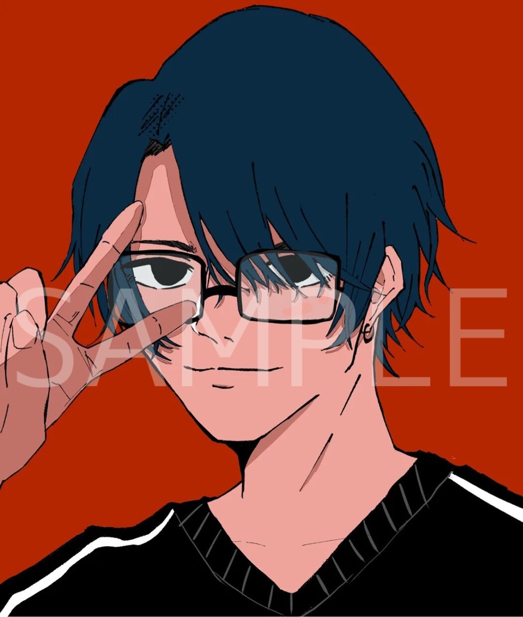 カッコイイ男の子や中性など描きます イラストで活動者様などのサポートしていきたいです イメージ10