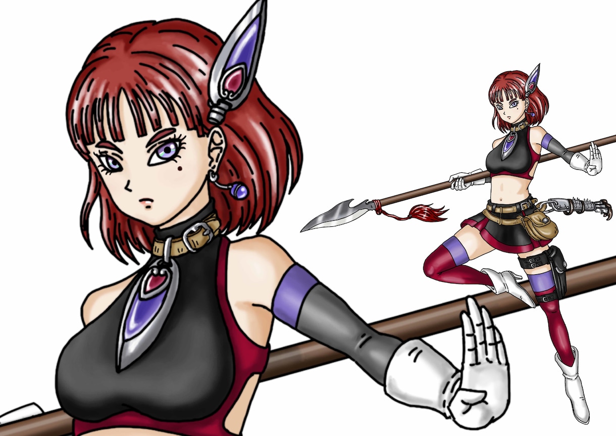 SNSアイコン・全身イラストをDQ風に作成します ✿お誕生日プレゼント、ウェディグンボードにも最適です！！✿ イメージ7