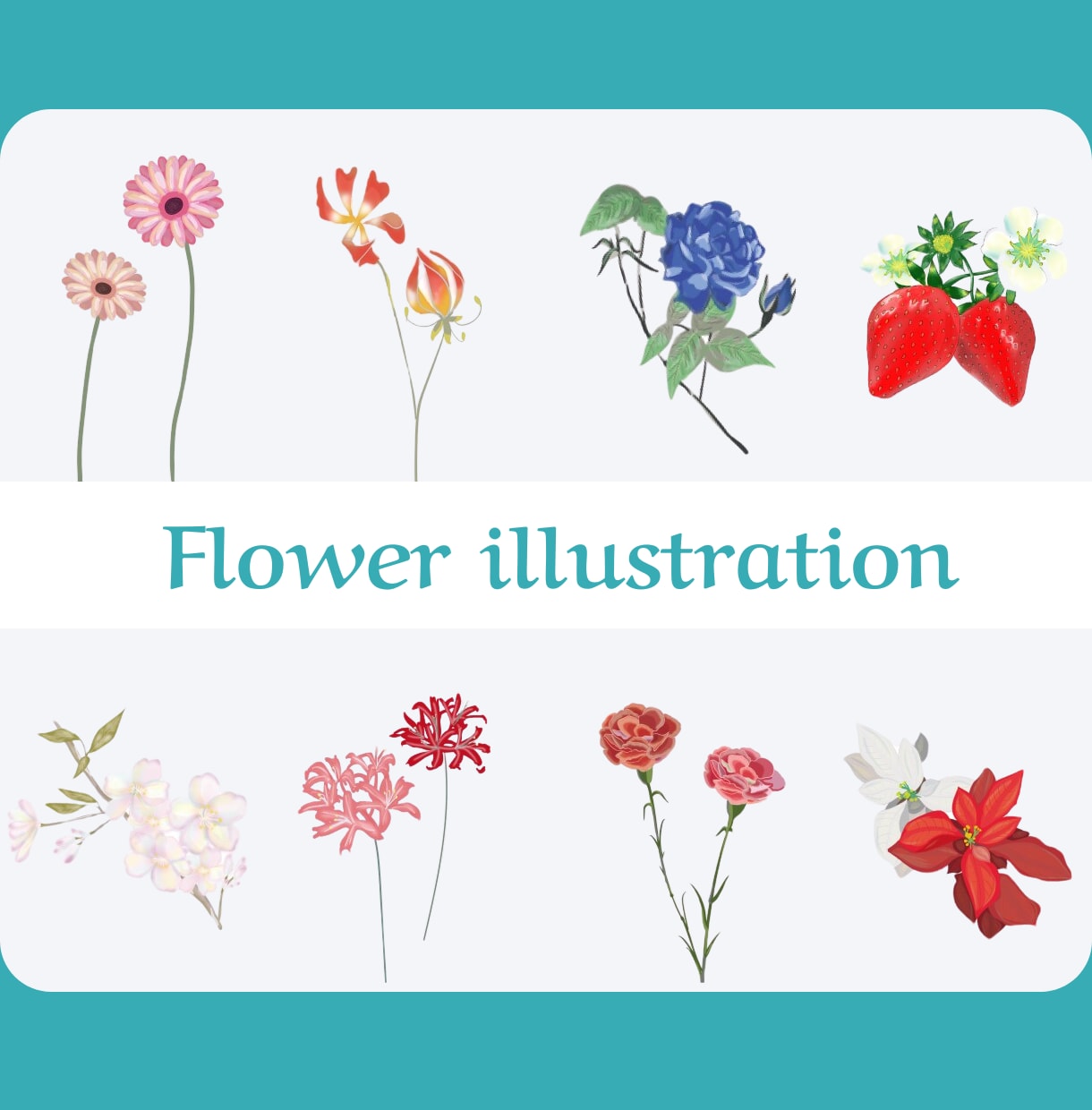 大人かわいい植物のカットイラスト描きます 商品パッケージ、名刺などトータルデザインも◎！ イメージ1