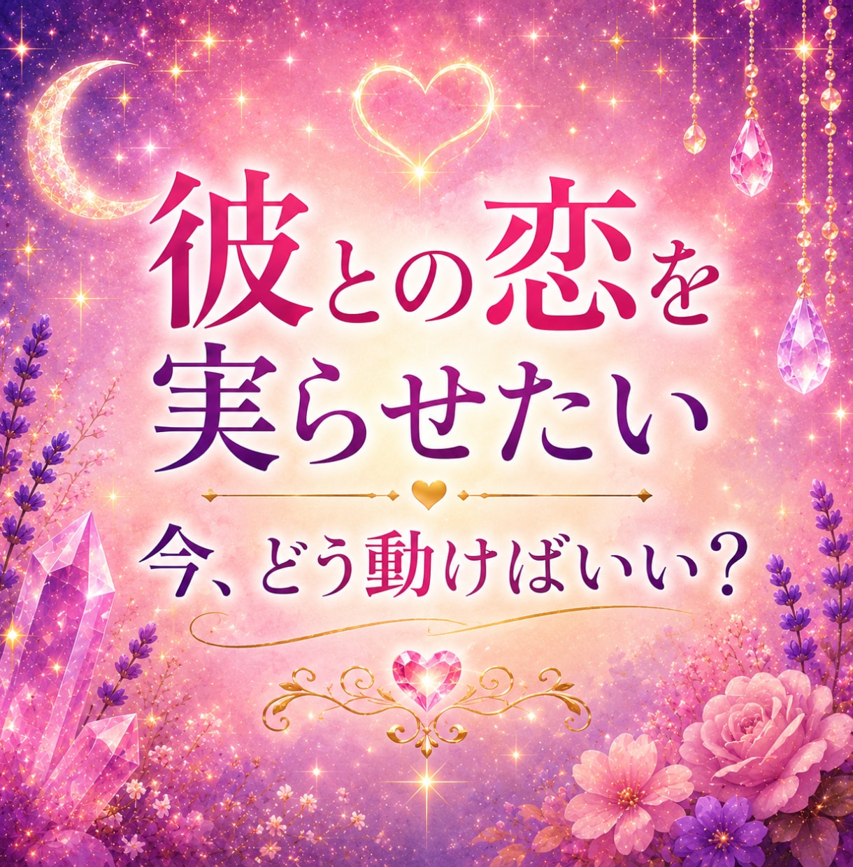 彼との距離を縮めるため今すべきことを読み解きます 彼の本質と二人の相性から恋の進め方をお伝えします イメージ1