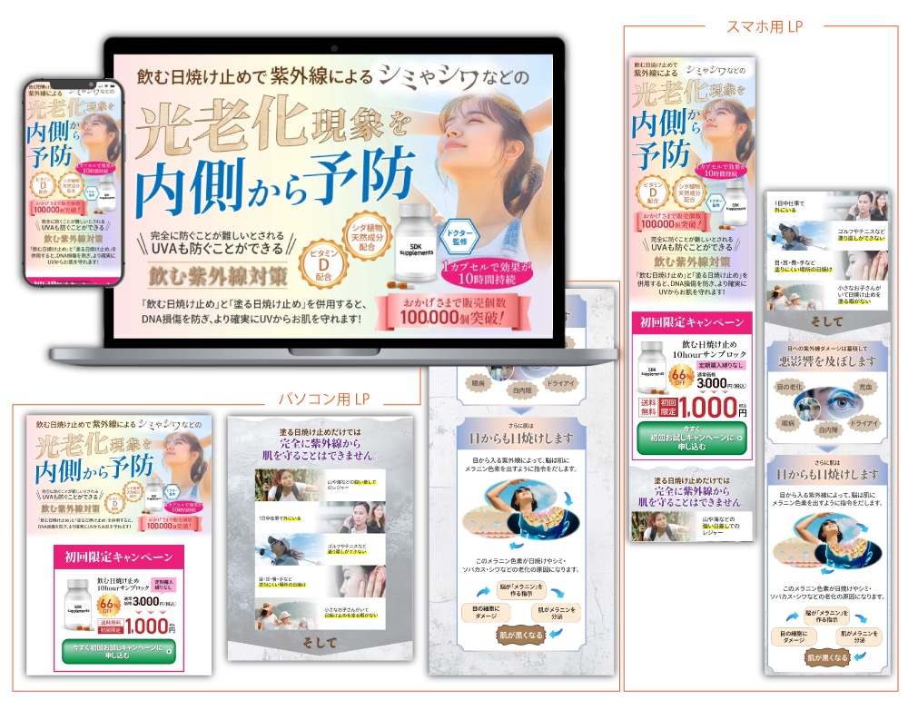情報を整え、成果に変えるLPを設計します デザインの方向性を言語化して、思った通りのLPを制作！ イメージ3