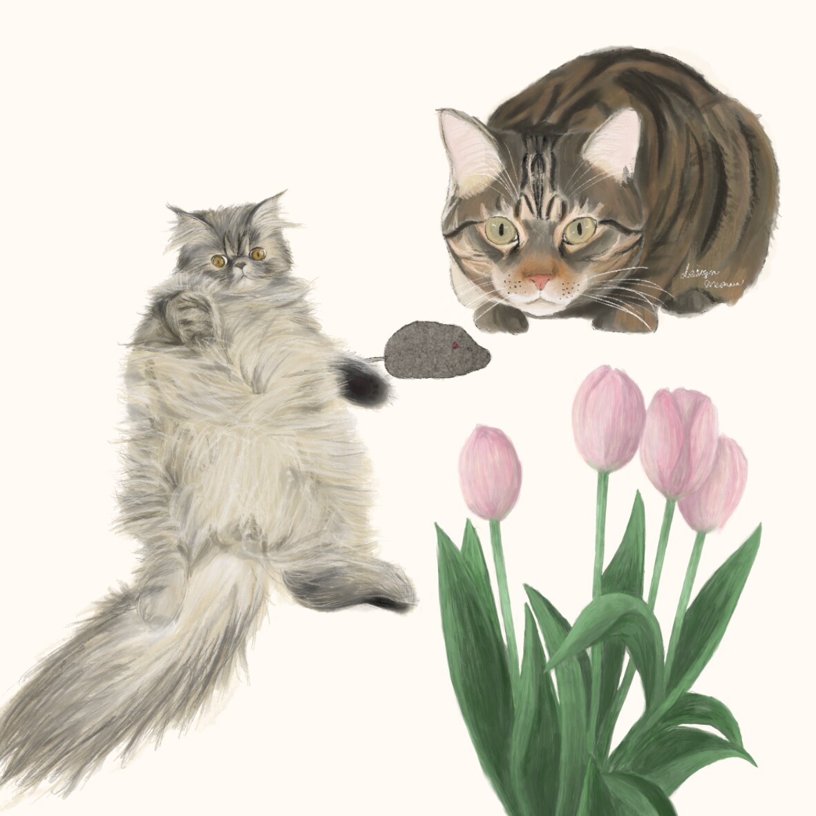温かみのあるペットや動物のイラストを描きます リアルで温かみの温かみのある水彩イラスト イメージ3