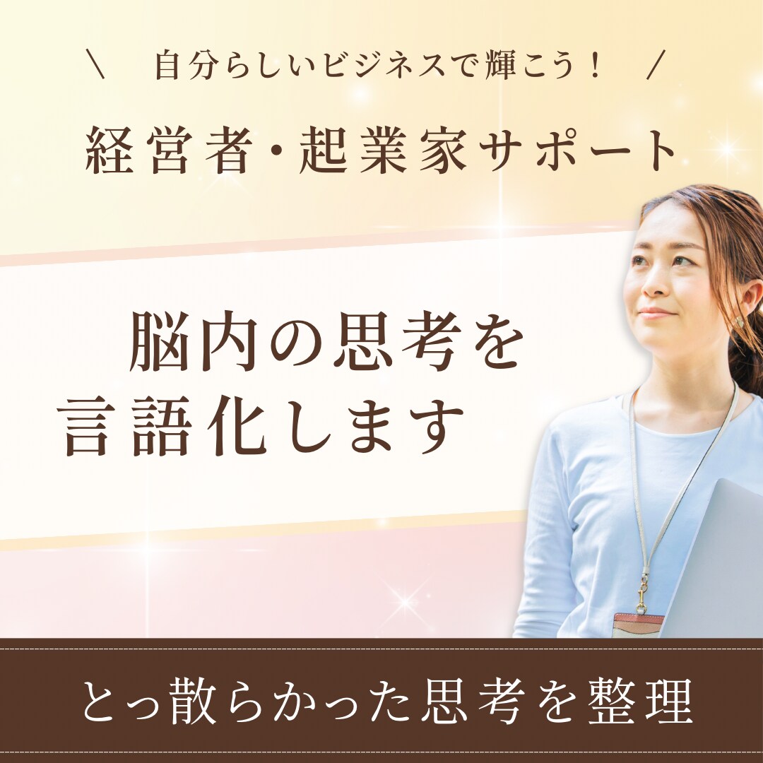 思考をコーチングで可視化します フレームを使い、ロジックが苦手な方の思考や思いを言語化します イメージ1