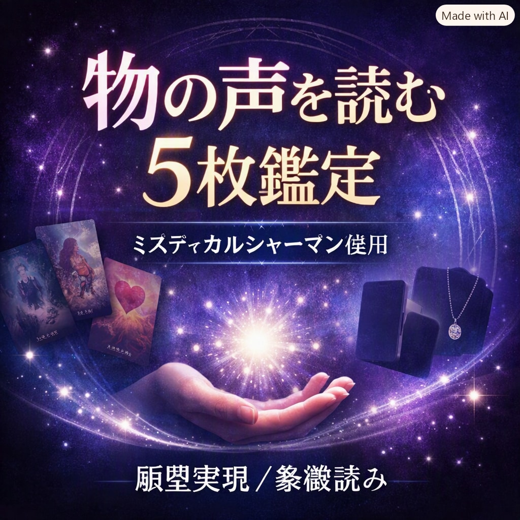 物が導く未来リーディングます 選んだ物の真意。運気と未来を読む イメージ1