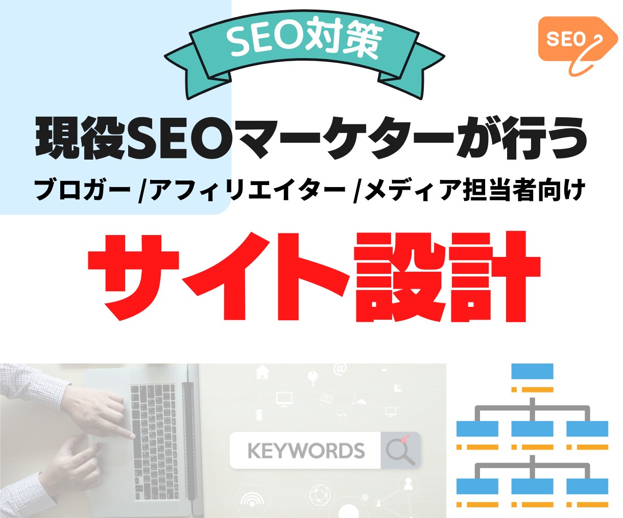 SEO評価が上がるサイト構造案を作成します SEO評価を向上させる、KWと記事マッピング案を作ります イメージ1