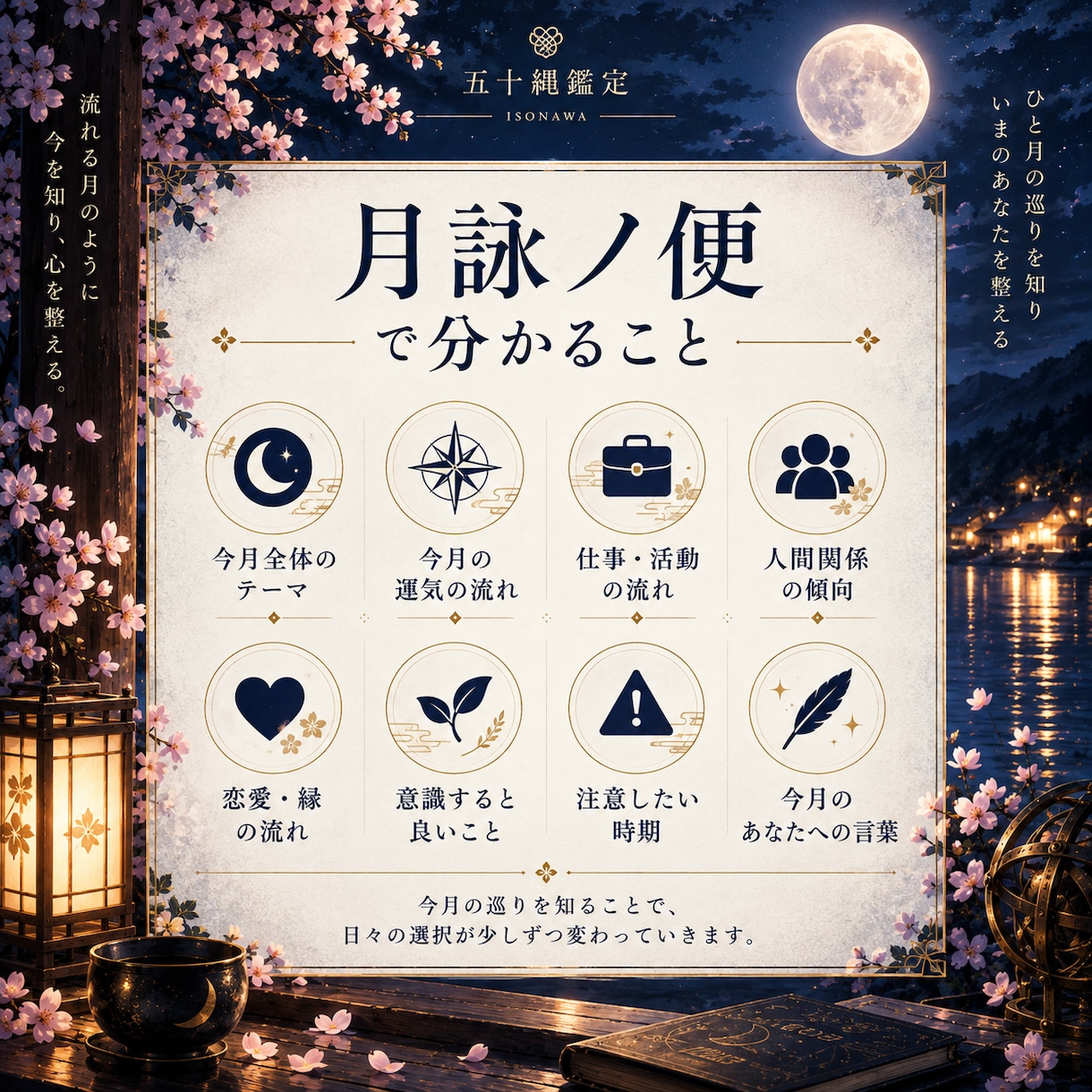 今月の運勢と過ごし方を詳しく鑑定します 今の巡りを知り、ひと月を自分らしく歩くための道しるべ イメージ2