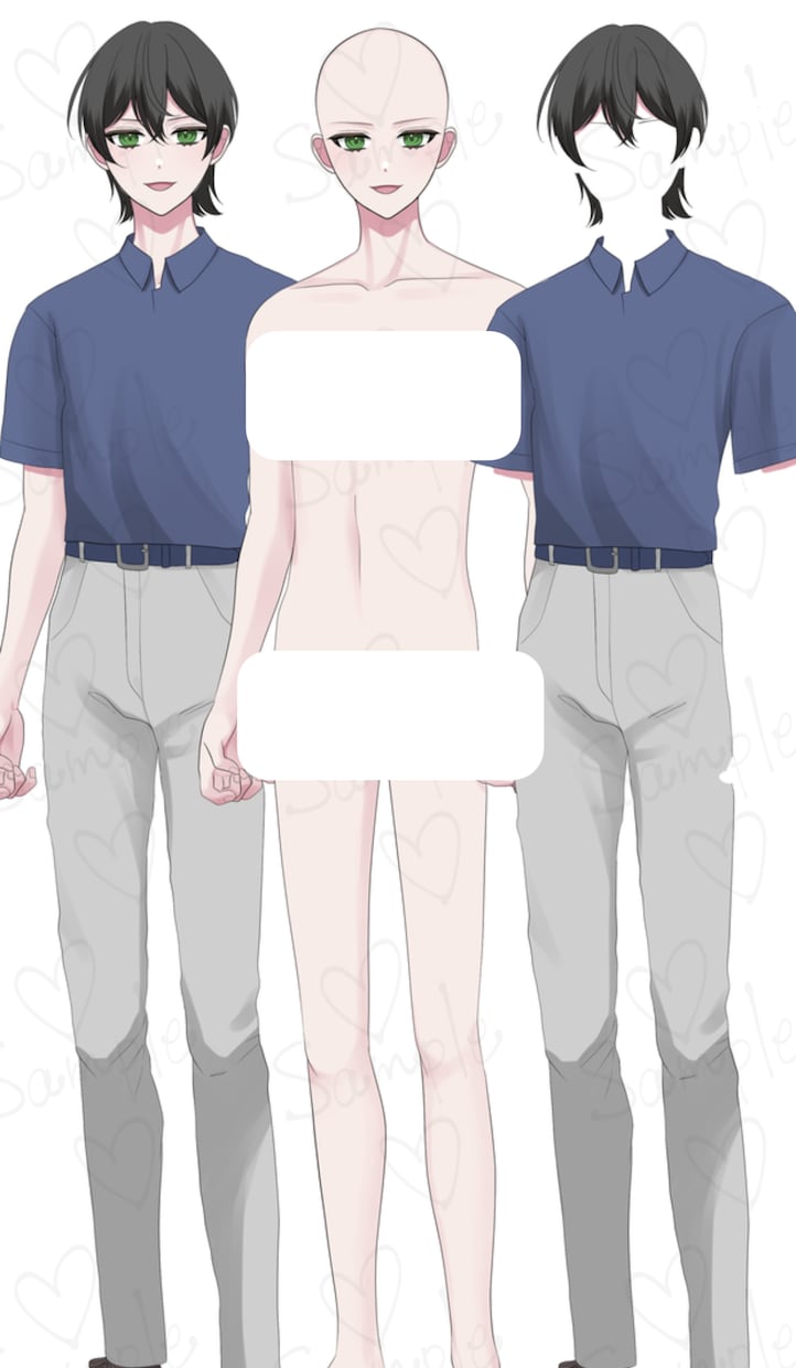 あなたのなりたい姿を半量産で作成します IRIAM対応立ち絵を半量産でコスパ良く作成致します。 イメージ3