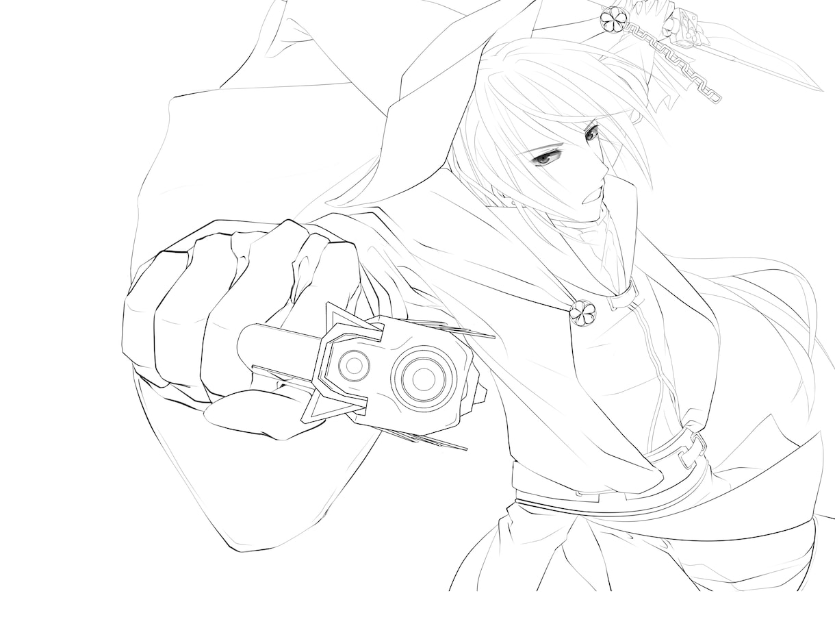 オリジナルキャラクターの立ち絵線画を描きます あなたの想像力を美しいイラストにてお届けします イメージ2