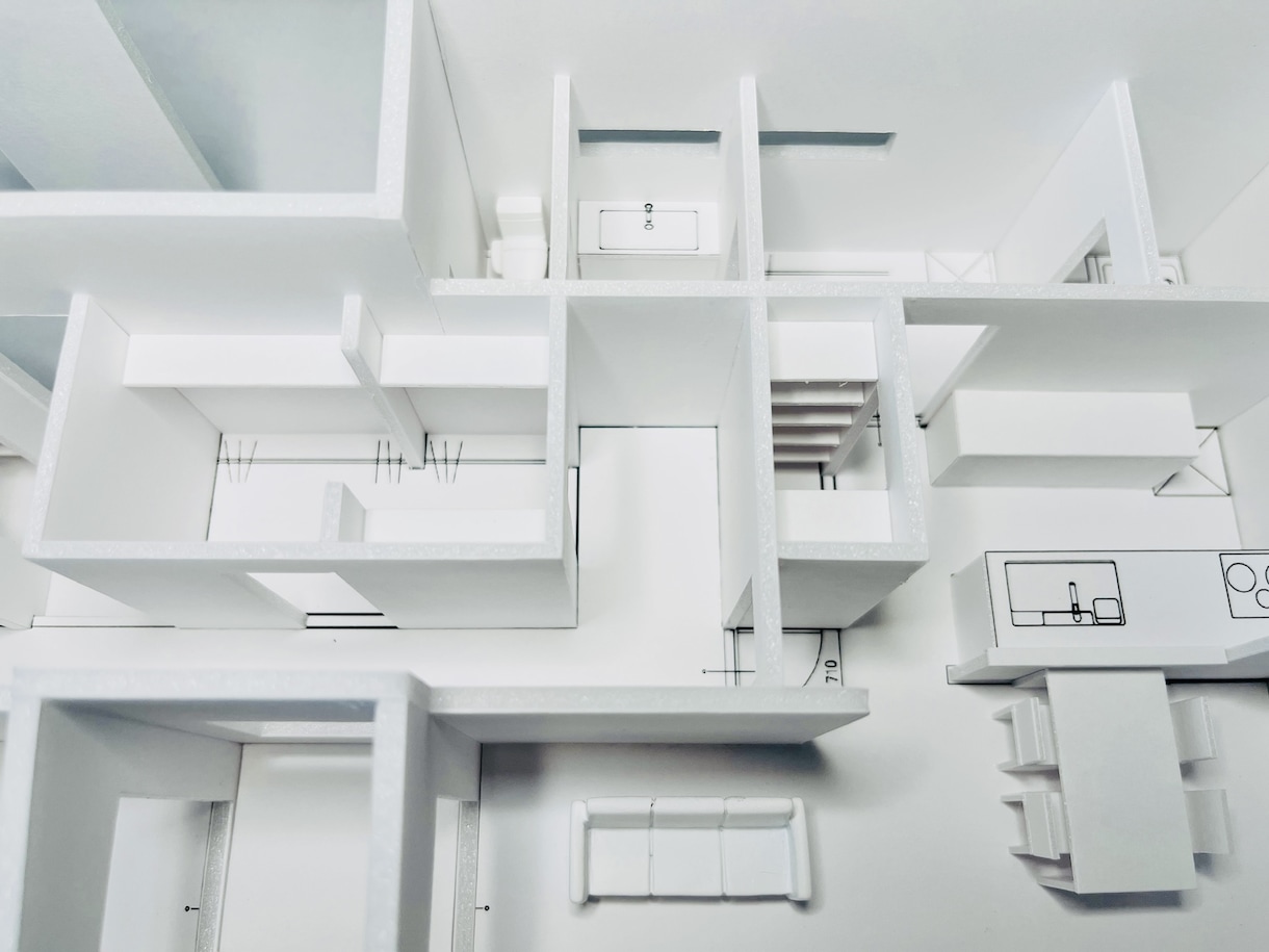 建築白模型製作します 外観や間取りなどを立体的に確認されたい方はご活用ください♪ イメージ10