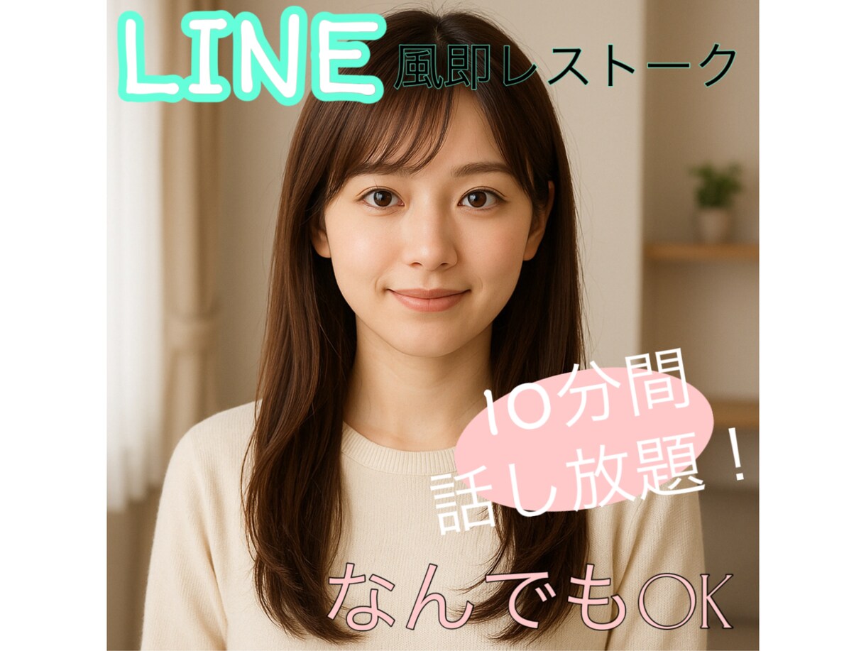即レスでなんでもお話いたします 悩み、誰にも言えないお話から何気ないトークまで♡ イメージ1