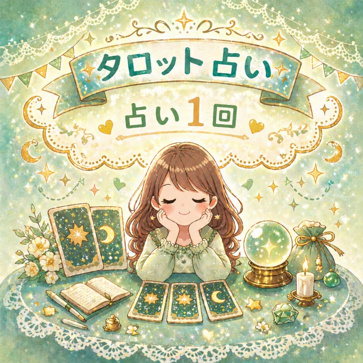 お気軽にどうぞ！お悩み1回占います 1個のお悩みにつき1回カードを引きます。お試しにどうぞ！ イメージ1