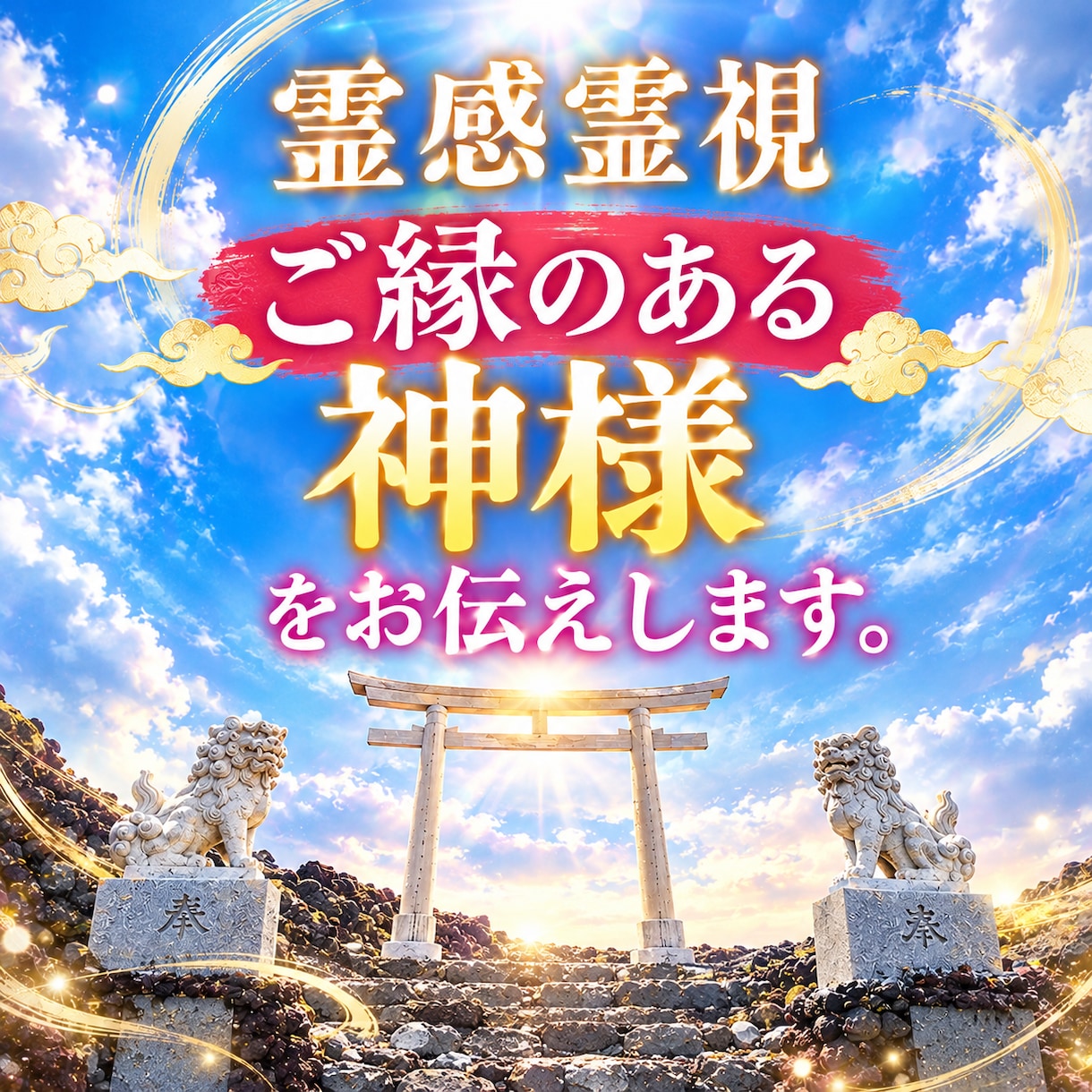 霊感霊視でご縁のある神様をお伝えします ご縁のある神様を知って、神社に会いに行こう イメージ1