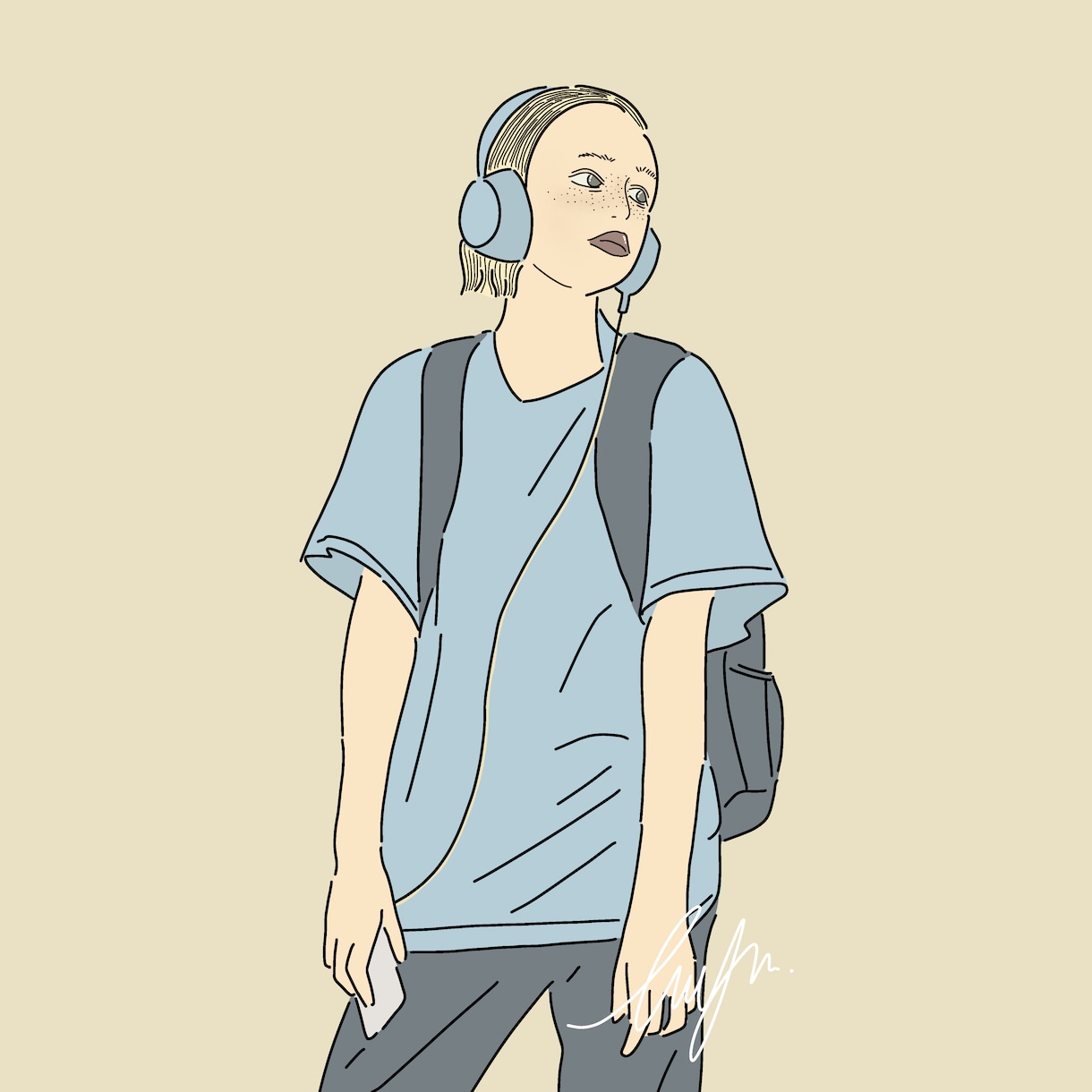 お洒落なイラストをお届けします アイコンや挿絵、SNS、広告様々な用途にお使いいただけます！ イメージ2