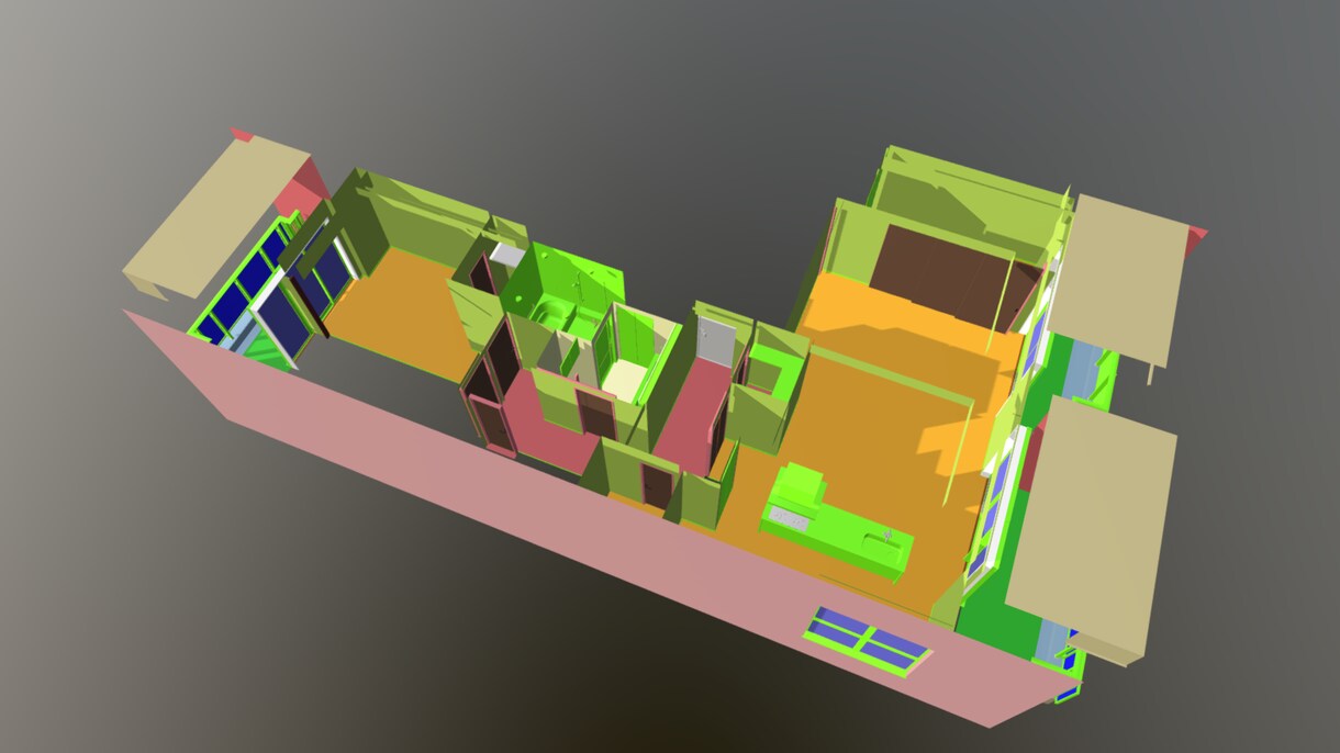 建築CAD図面から建築3Dモデル作成致します 条件により手書きスケッチからの3Dモデルも作成いたします。 イメージ4