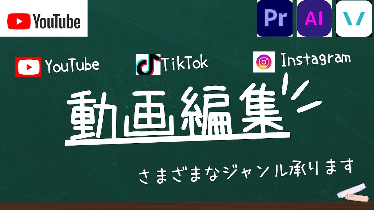 YouTubeなどの動画編集します AIをつかってＰＲ動画なども可能です！ イメージ1