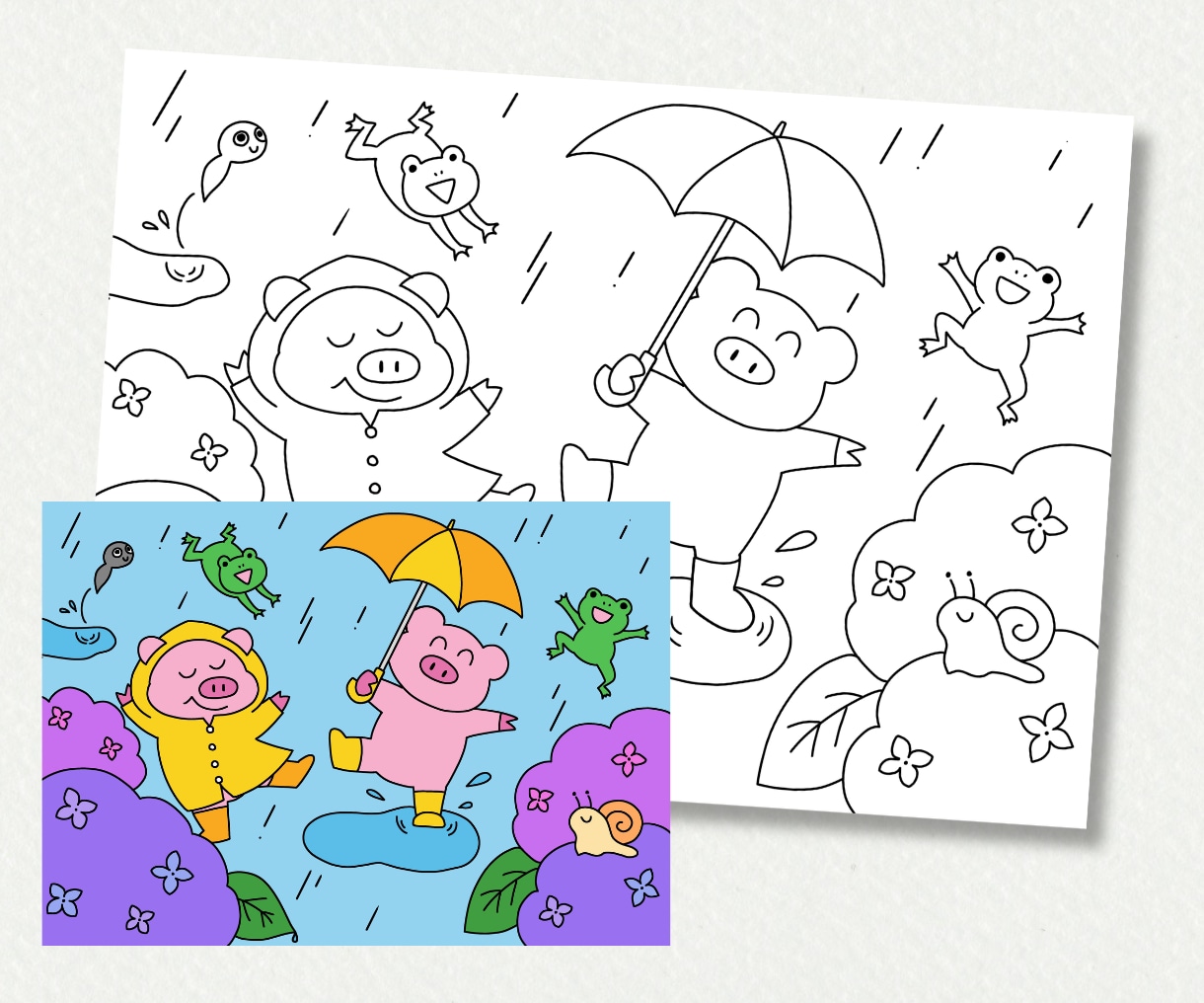 子ども向け！ぬりえの線画作成します お任せOK！保育園やイベント用、キッズコーナーに！ イメージ7