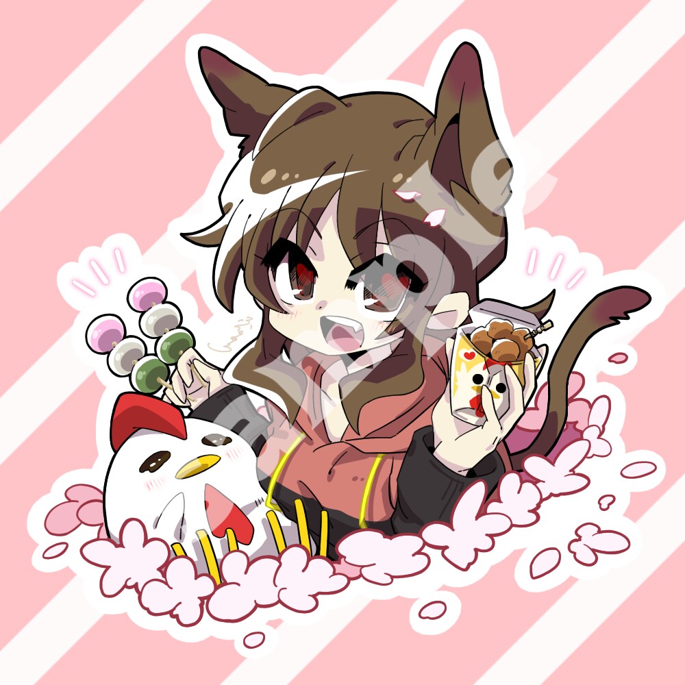 SNS用アイコンイラストを作成します 中頭身/ミニキャラ/アニメ塗り/かわいいタッチの絵柄 イメージ1