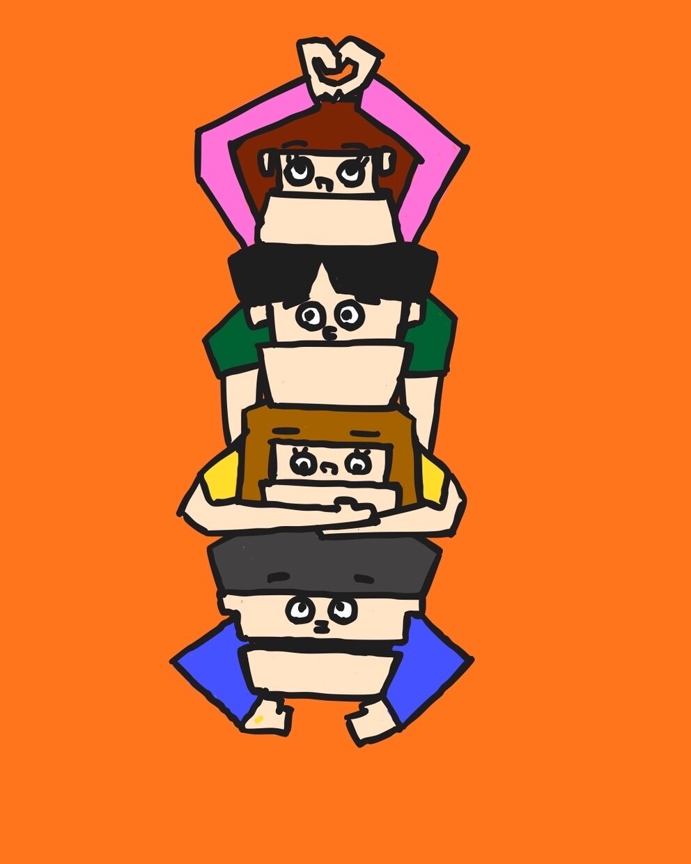 ポップでかわいいイラスト作成します 人物、動物、食べ物など幅広いジャンルにお応えします イメージ4