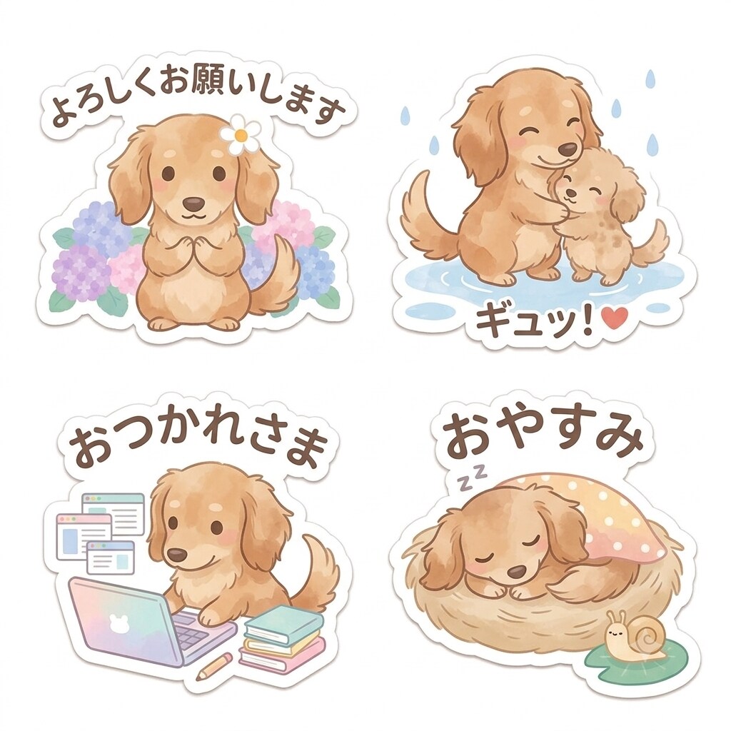 写真1枚から可愛いLINEスタンプを作成します 世界に一つだけの「うちの子」LINEスタンプをお作りします イメージ3